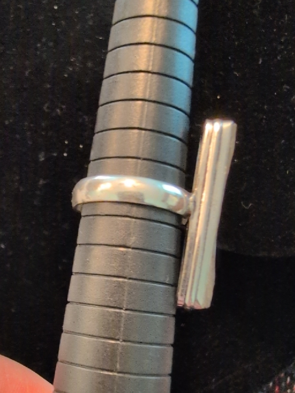 Rectangular Abalone Ring - Picture 8 of 9